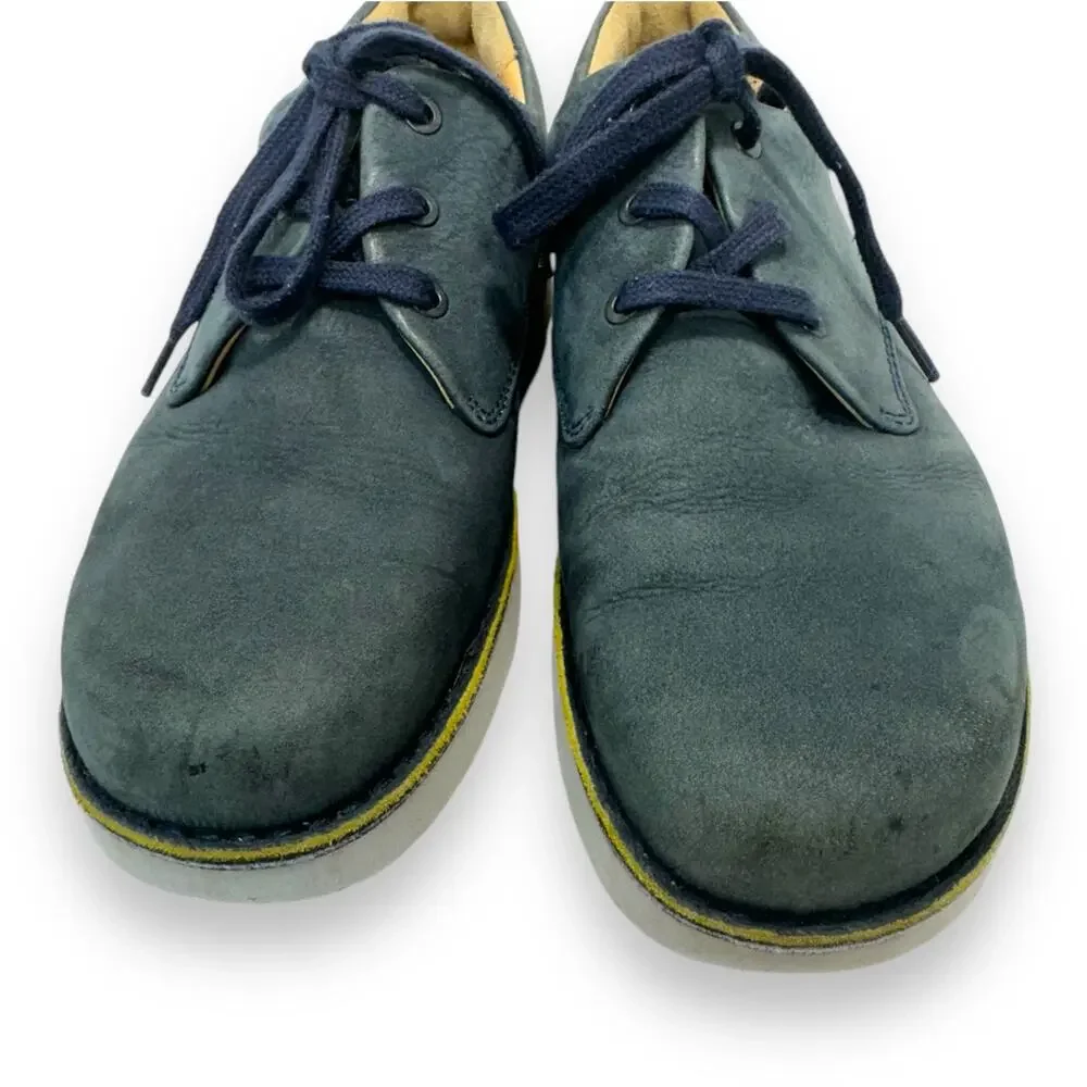 Samuel Hubbard Free Nubuck Leather Oxford Walking Shoes 10 Blue